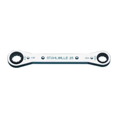 Stahlwille 41562428 25aN Ratchet Ring Spanner, 3/8'' x 7/16''