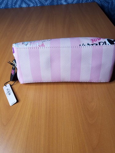 NWT Victoria’s Secret Pink Signature Striped XO XO XO Make Up Bag Case - Picture 5 of 8
