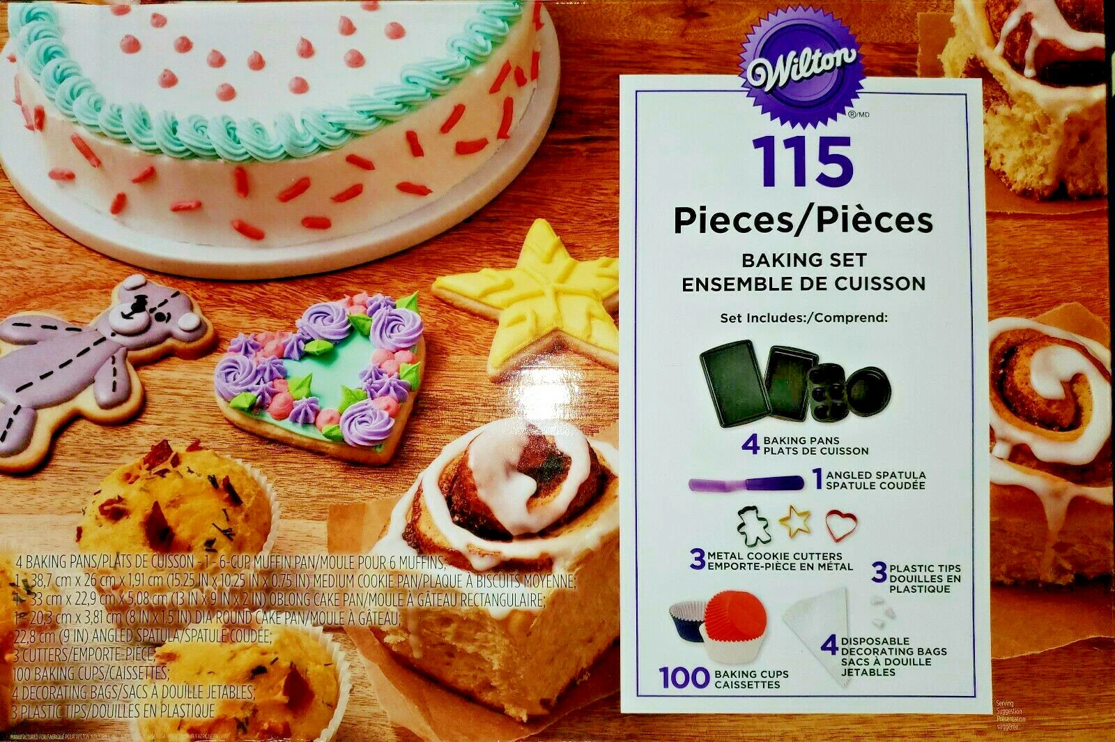 WILTON 115pcs Baking Set NIB
Opens in a new window or tab