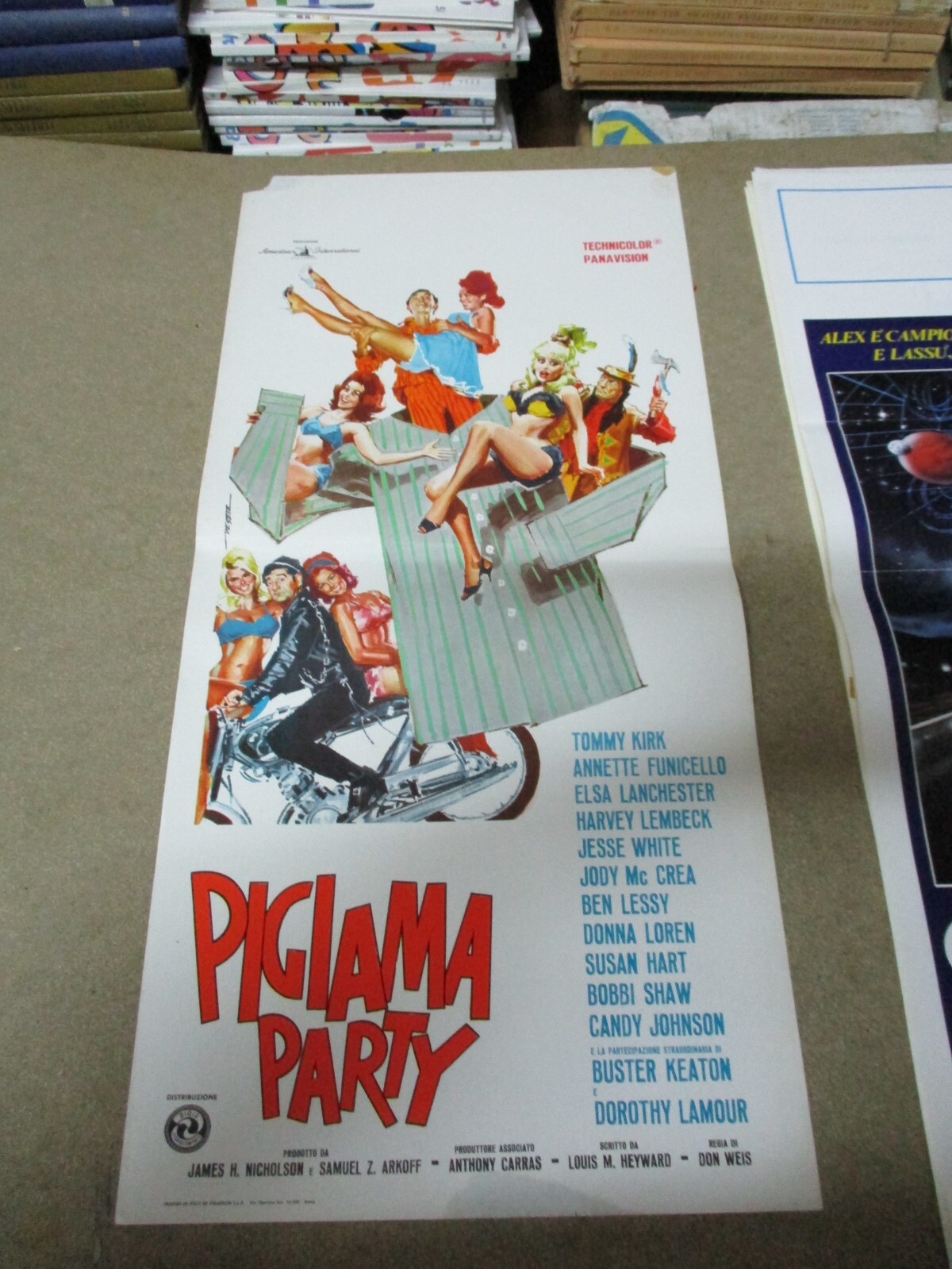 Locandina originale film Pigiama party (1964) - Regia di Don Weis