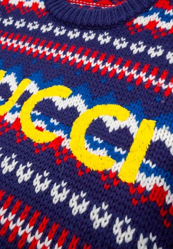 New Gucci Men Sweater knit crew neck Current Size Medium, S1274 - Picture 6 of 12