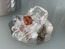 Statua Swarovski cristallo 205165 slitta 11 cm. Confezione originale e certif...