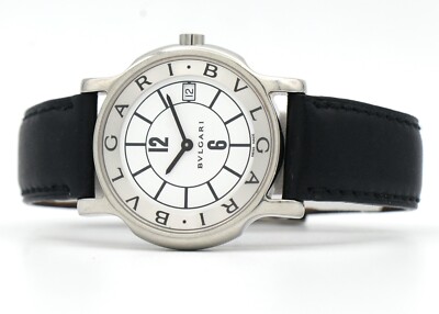 BVLGARI SOLOTEMPO BLACK DIAL / STRAP LADIES WATCH ST29S | eBay display picture 3