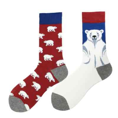 A Polar Bear - Fashion Odd Socks UK 5-10
