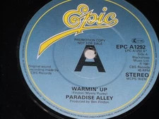 Paradise Alley:   Warmin' Up  PROMO  7"   Near Mint