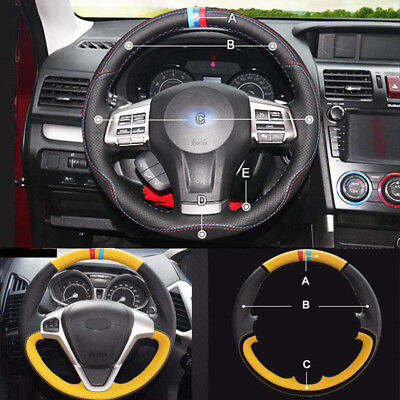 Details about   Carbon Fiber&PU Leather Steering Wheel Hand Sewing Wrap Fit For Subaru Forester