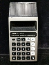 Vintage APF Mark 21 Electronic Memory Calculator Model 21 With Case C4-2