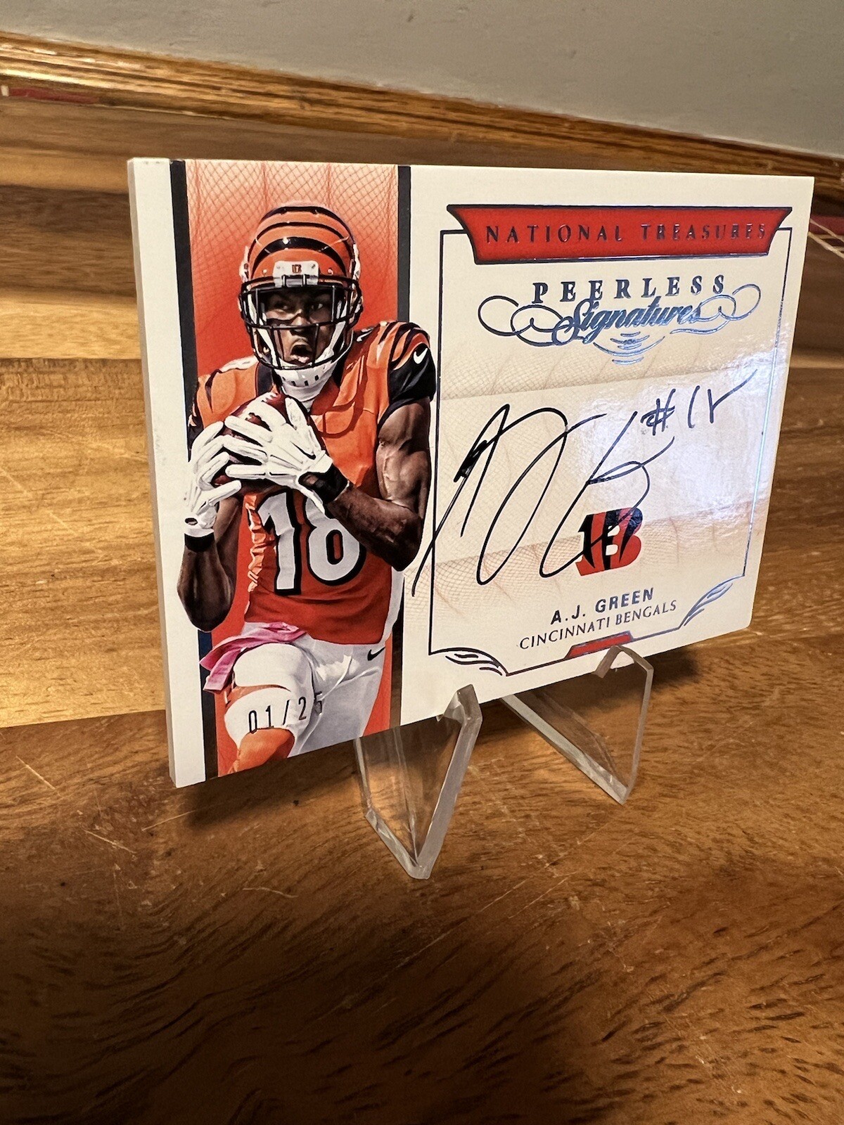 2016 National Treasures, Peerless, On Card Autograph, Bengals A.J ...