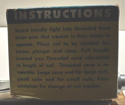 Vintage Reed Rocket Nut Cracker R-300 - Picture 9 of 14