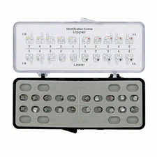 10Kits Dental Orthodontics Metal Bracket Braces Standard MBT 0.22 with 345 hooks