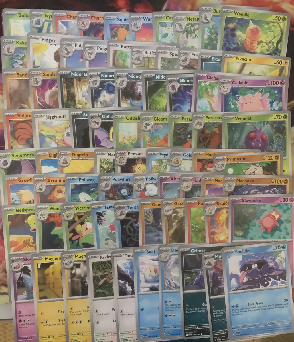 POKEMON CARDS 50 CARD LOT - COMMONS, UNCOMMONS, RARES!! + HOLOS - ALL NEW  M/NM