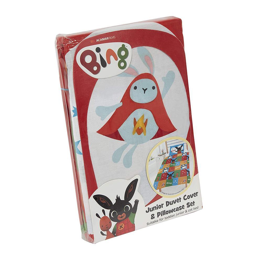 Bing Bunny Cot Duvet Cover and Pillowcase Set Junior Toddler Bedding