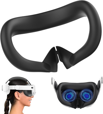 VR Silikon-Augenmaske Für Meta Quest 3, Schweißfest Und Lichtdicht Silikon Maske