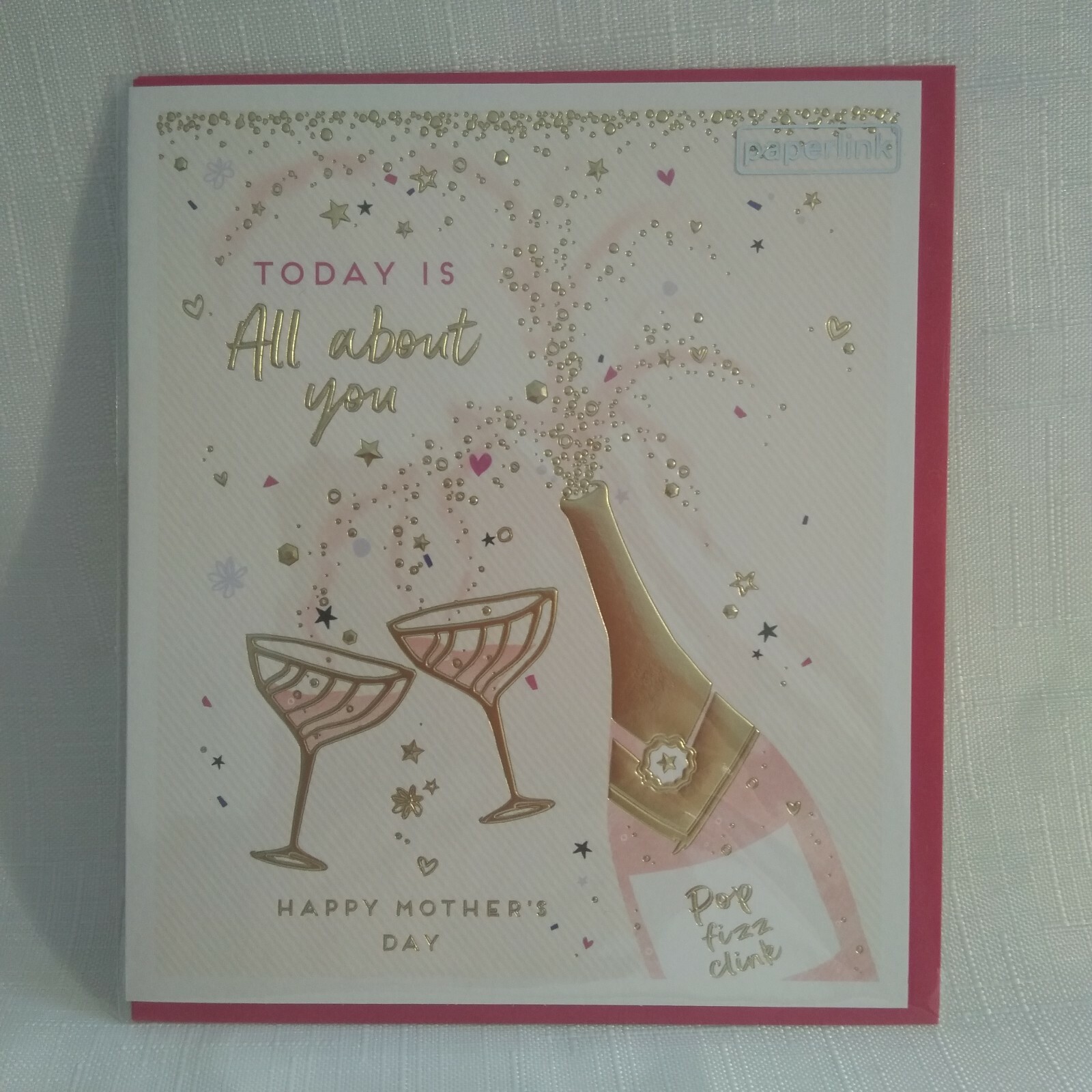 PAPERLINK GREETINGS CARD MOTHERS DAY - Today is All about you - 16 x 13.5cms