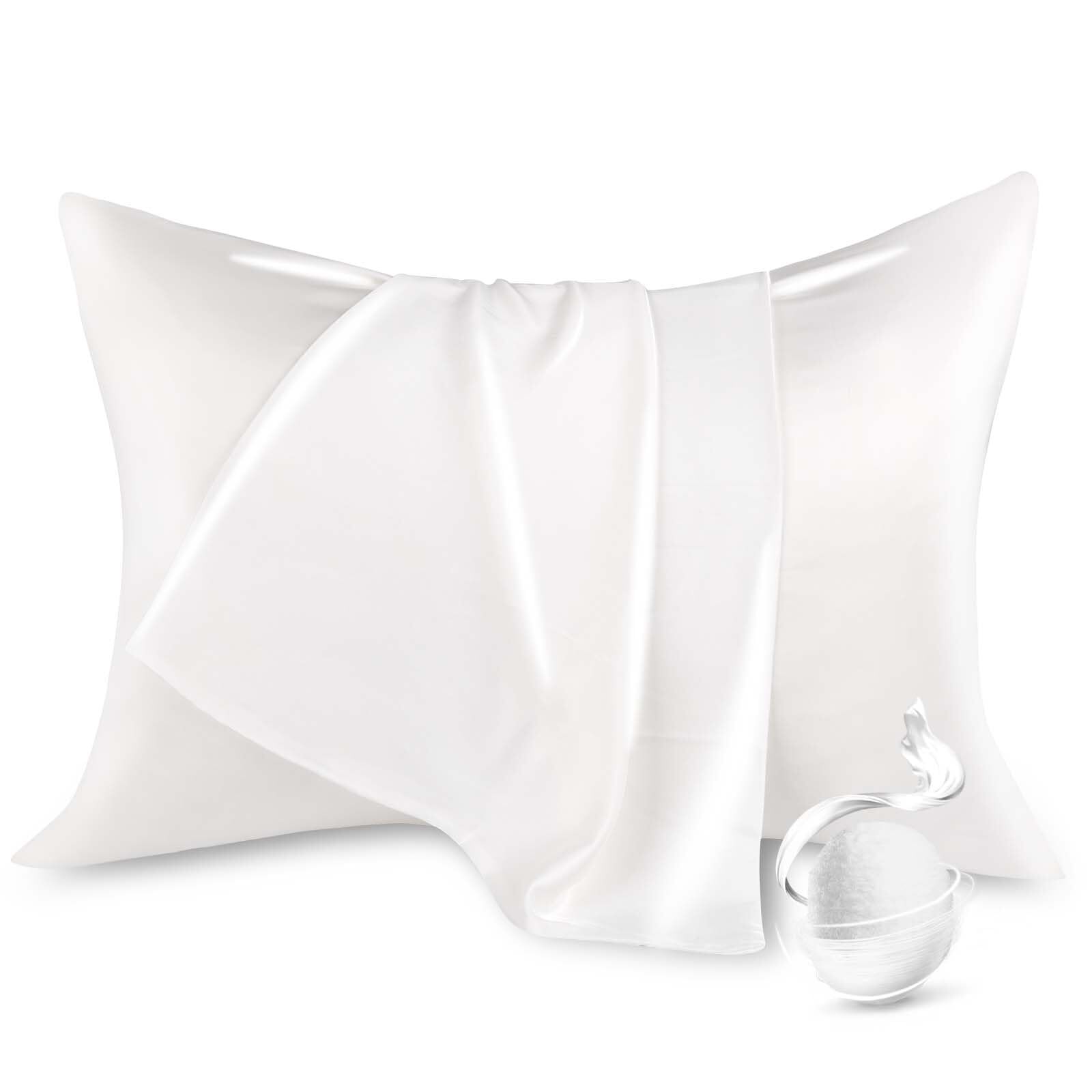 100% Pure Mulberry Silk Pillowcase for Hair and Skin Standard Size 20”*26” Co...