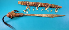 Highly Decorated Southeast Asian Sword Knife with Scabbard