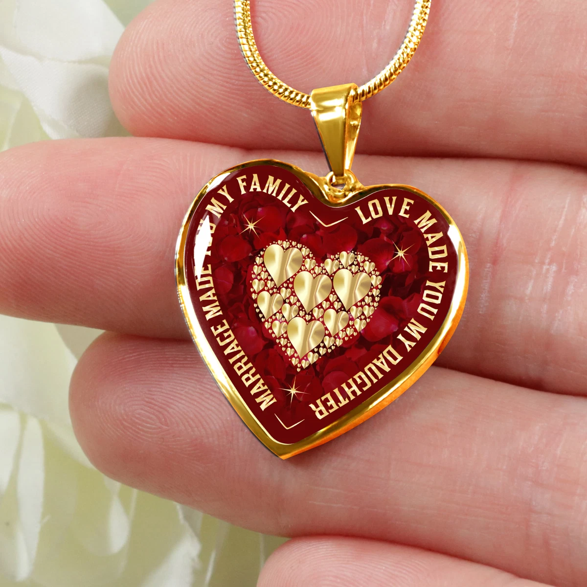 Daughter in law heart necklace clearance