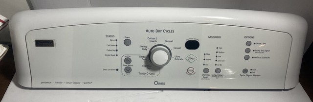 KENMORE Elite Oasis DRYER CONTROL PANEL PART W10312757 W10218312 eBay