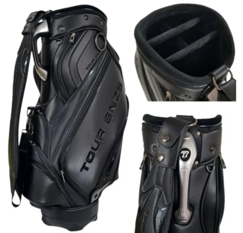 NEW Tour Bnzs Leather Staff/Cart Golf Bag – 5-Way Divider, Custom, USA Made - Picture 2 of 4