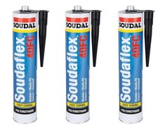 Soudal Soudaflex 40FC Fast Curing Construction Concrete Grey 310ml x 3