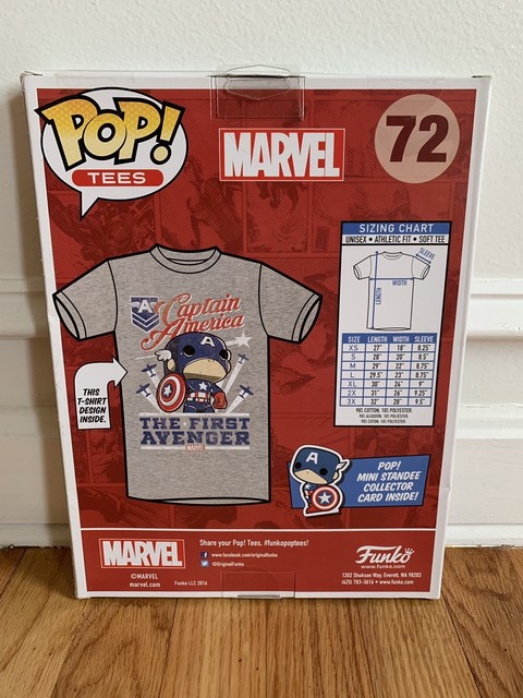 Funko Pop Tees Size Chart