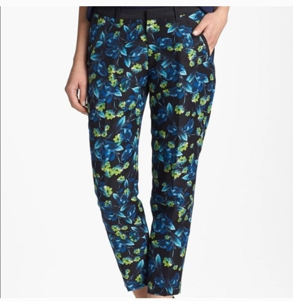 Pantalones Joie Floral Lino y Seda NUEVOS ESTADOS Talla 6 Foto 2 de 4