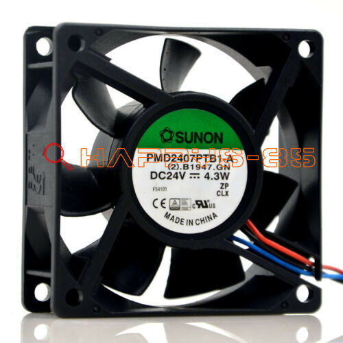 ONE NEW SUNON PMD2407PTB1-A Inverter cooling fan DC24V 4.3W 70x70x25mm 3pin - Picture 2 of 2