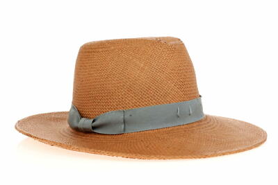 Satya Twena 278321 Caramel Fedora straw hat size Medium | eBay