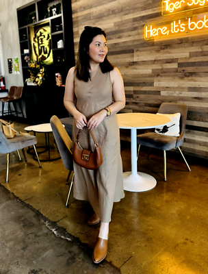 a line shirt dress knee length Shirtdress LIDIA , Midi Work Dress in Blue