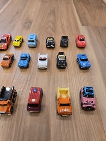 VINTAGE 1980's MICRO MACHINE LOT OF 67 CARS TRUCKS AIRPLANES SEMI RACECAR GALOOB