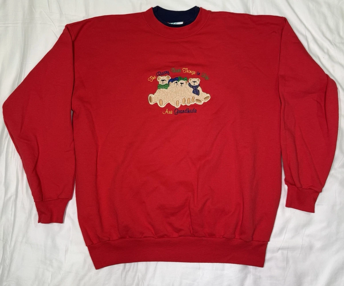 Sweat-shirt broderie oiseau Mccc Sportswear des années 90 moyen vintage nid de grand-mère pull pull ras du cou bleu marine taille M - France Sweat-shirt broderie oiseau Mccc Sportswear des années 90 moyen vintage nid de grand-mère pull pull ras du cou bleu marine taille M - France