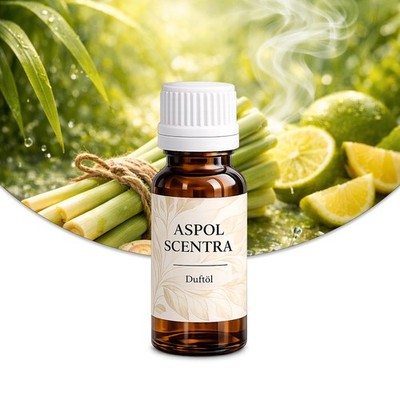 Premium fragrance oil, fragrance oils, aroma oil, room fragrance - lemongrass, Aspol