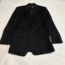 Jos A Bank Signature Collection 100 Cashmere Black Sport Coat Blazer Sz 43L