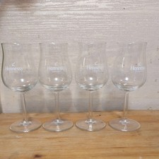 4 x Vintage HENNESSY TULIP COGNAC GLASSES Copita Catavino SNIFTER  BRANDY NOSING
