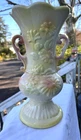 Vintage Hull Pottery Sunglow 1940s Vase Yellow Pink Fade 11"  Daisies