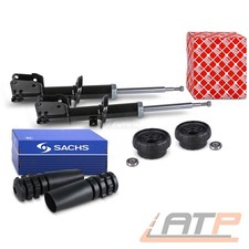 2x STOßDÄMPFER +FEBI DOMLAGER+MANSCHETTEN VORNE FÜR NISSAN OPEL VIVARO RENAULT