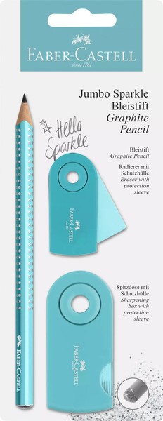 4005401116769 FABER-CASTELL OłóWek Sparkle Jumbo + Sleeve Gumka Faber Castell-image