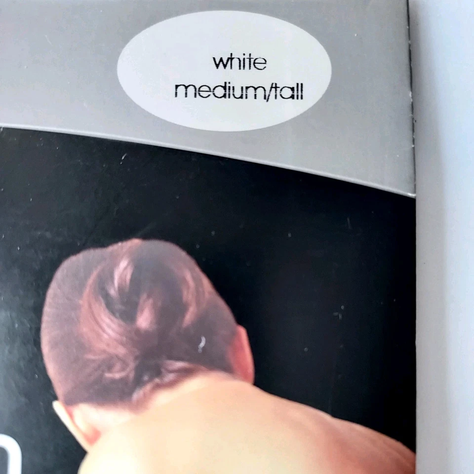 Medias transparentes sedosas hasta el muslo "George" sandalia de encaje pie blanco mediano/alto de colección Foto 2 de 4