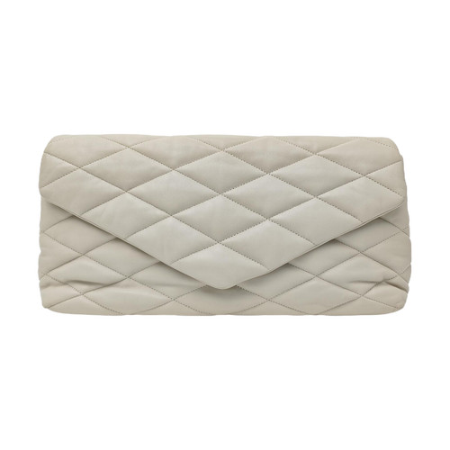 【Authentic】 Yves Saint Laurent White Suede Handbags (DDP)