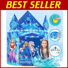 Frozen Princess Tent with Sound Button  LED Lights