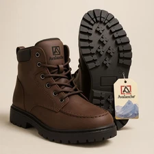 Avalanche Brown Outdoor Boots Water Resistant Youth 4 Durable Traction Hiking