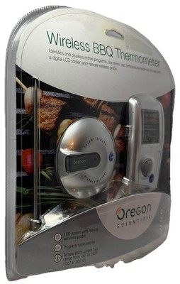 Oregon Scientific AW129 Wireless BBQ Thermometer LCD Remote Programmable Sealed