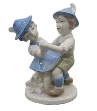 Dresden Karl Klette Original Barvarian Boy & Girl Dancing Porcelain Figurine [K]