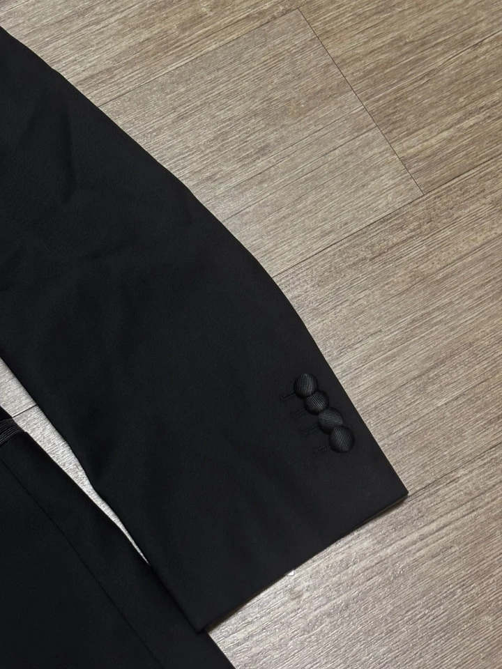 Suitsupply Negro Ajuste A Medida Nuevo Esmoquin Verona 110"s Lana Para Hombres 98 EE. UU./44 Foto 4 de 4