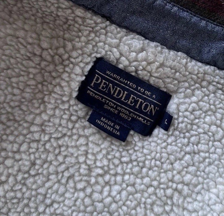 Pendleton Striped Sherpa Lined Striped Western Ja… - image 7