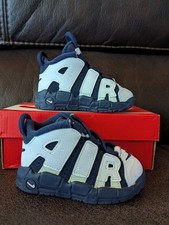 Nike Toddler Air More Uptempo Olympics White Navy TD Size 5C DA4194 104 W Box
