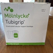 Molnlycke Tubigrip G Size, 4.5 in. x 10m Roll, Natural Color