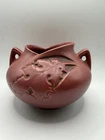 Roseville Silhouette Pottery Pot Vase #741 4” U.S.A. Maroon Vintage