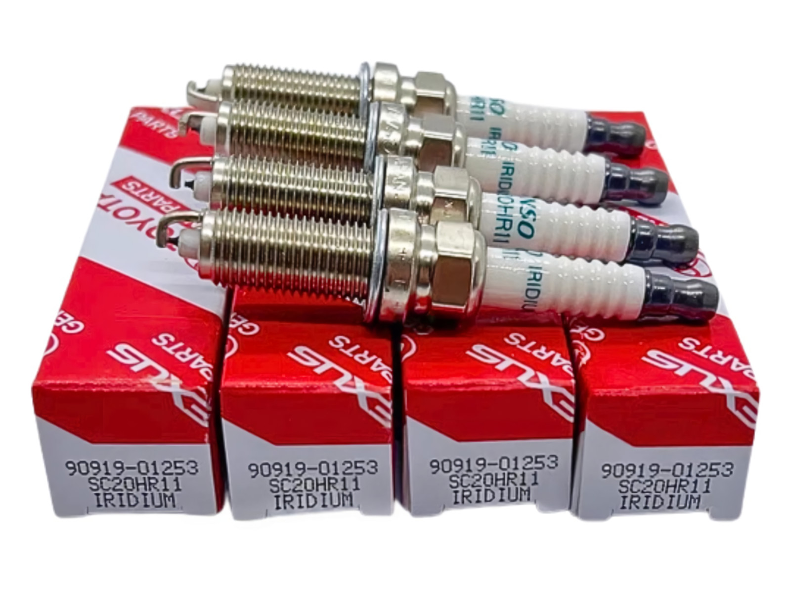 4x Denso Iridium Spark Plugs 90919-01253 SC20HR11 Toyota Corolla Prius Scion