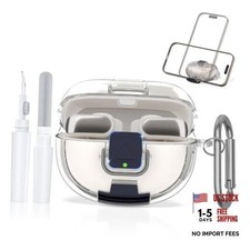 for Bose Ultra Open Earbuds Case with Secure Lock Phone Stand, Soft TPU Clear